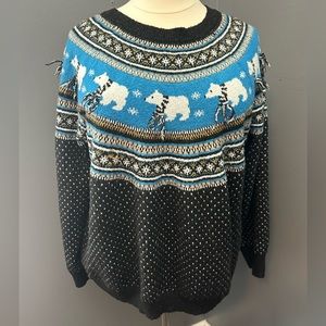 Plus size Christmas Sweater with Polar Bears